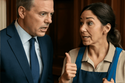 “El millonario escéptico no podía creer lo que escuchaba: la limpiadora lo sorprendió con un argumento tan brillante que cambió todo.”