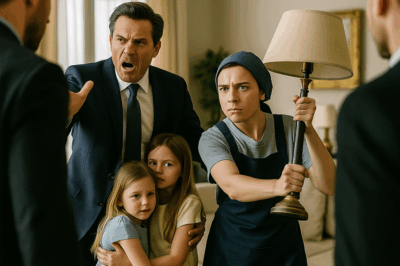 ¡No toquen a mis hijas! — El millonario gritó, pero la empleada reveló un secreto inimaginable