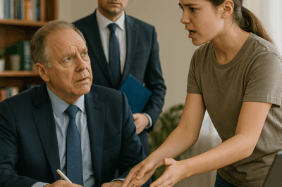 Millonario casi firma en alemán… hasta que la hija de la limpiadora lo detuvo