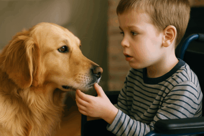 “El perro imposible de entrenar cambió al ver al niño… lo que hizo conmueve”