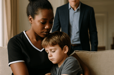 “Un multimillonario regresó a su mansión sin avisar, convencido de que encontraría todo en orden. Pero lo que vio lo dejó paralizado: su criada negra estaba en el sofá, abrazando a su hijo con ternura. La escena, que parecía simple, reveló un vínculo inesperado que sacudió su mundo de lujo y cambió para siempre la relación entre amo, empleada y familia.”