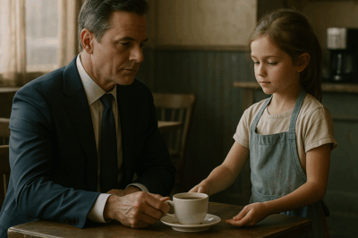 El CEO millonario entró a un café vacío y una niña lo sorprendió