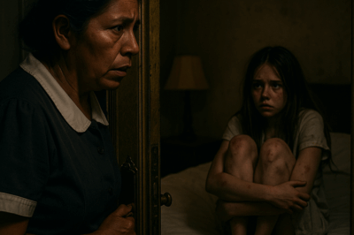 A las tres de la mañana, la empleada doméstica abrió….