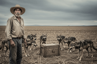 El viento soplaba extraño y los lobos no dejaban…