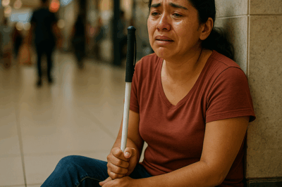 Michael llevó a su esposa invidente al centro comercial….