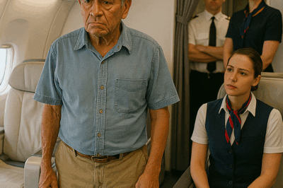 Con camisa desgastada, pantalón caqui y sandalias