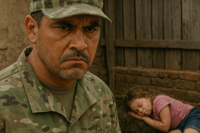 El padre volvió del servicio militar y halló a su pequeña