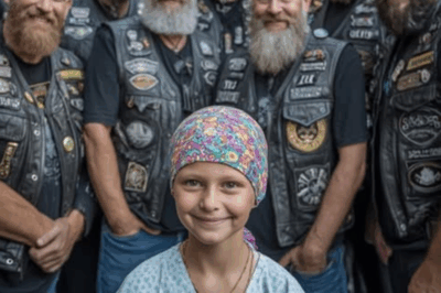 Sesenta y tres motociclistas estacionaron bajo la ventana…