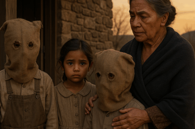 La viuda y los tres huérfanos de los sacos en la cabeza….