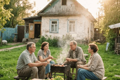 — And we didn’t have money for shashlik, so eat bread and vegetables,” — the bold faces of the relatives stretched in surprise…..