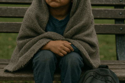 Tenía solo 5 años… dormía con frío en el parque y decía que su mamá lo miraba desde el cielo