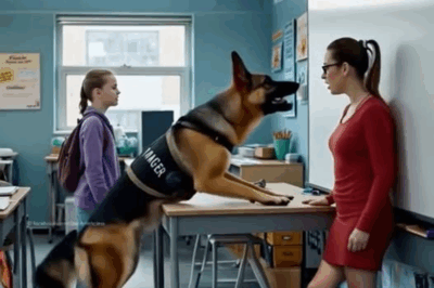 En una visita escolar rutinaria, un perro K-9 se lanzó….
