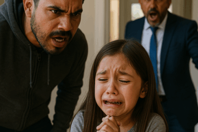 La niña solloza y suplica: “No nos hagas daño”. De repente, su padre millonario llega a casa y grita…