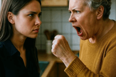 En la cocina familiar estalló una batalla doméstica: la suegra ordenó y humilló, convencida de tener el control. La nuera respondió con serenidad, revelando un secreto que dejó a todos atónitos. Lo que parecía una discusión trivial por un pastel se convirtió en un choque brutal de poder y dignidad.