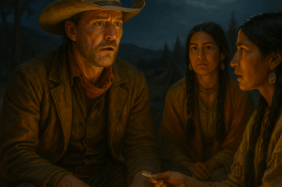 Dos indias revelan un secreto y el vaquero queda paralizado