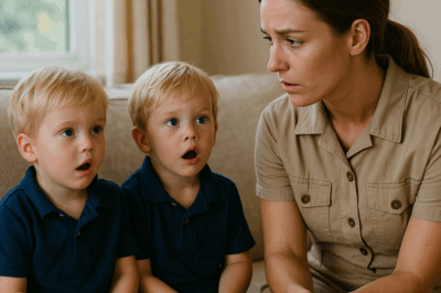 Los gemelos del millonario rompieron el silencio gracias a su niñera