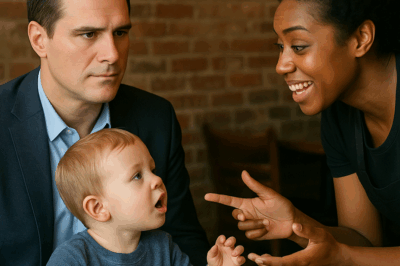 “Un millonario padre soltero, acostumbrado a ver a su hijo en silencio, quedó impactado cuando una camarera humilde comenzó a enseñarle a hablar con paciencia y ternura. La escena, tan inesperada como poderosa, lo conmovió profundamente. Lo que hizo después no solo sorprendió a todos, sino que cambió para siempre la vida de la mujer, la del niño… y la suya propia.”