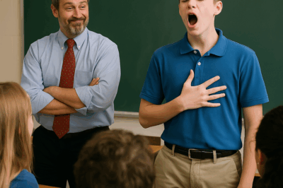 “Lo ridiculizaron en clase, pero su voz dejó a todos en shock”