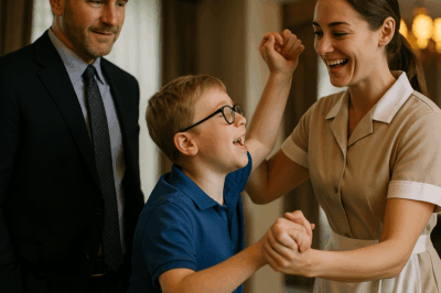 “El baile secreto entre la limpiadora y el hijo discapacitado del millonario”