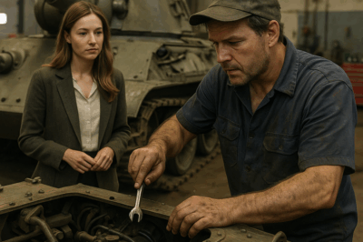 Mecánico pobre arregla un tanque… y descubre quién era la dueña