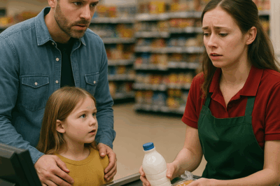 😱 Padre soltero pregunta por qué tiembla la cajera y su respuesta lo deja sin aliento 💔