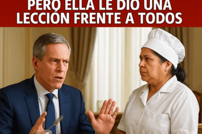 Millonario humilla a su cocinera… pero ella se venga en público