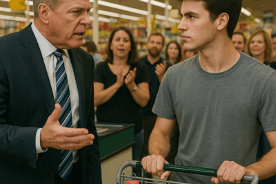 Millonario humilla a joven en supermercado… y luego queda helado