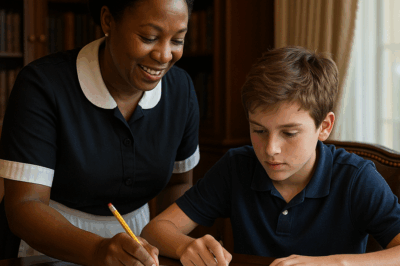 😱 El hijo del billonario fracasó en matemáticas… hasta que la nueva criada lo transformó 📚