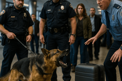 😱 Perro K9 ladra sin parar a una maleta en aeropuerto… ¡lo que hallaron fue aterrador! 🚨