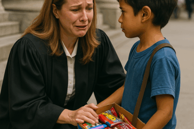 Niño vendía dulces… pero una jueza lo reconoció y rompió en llanto