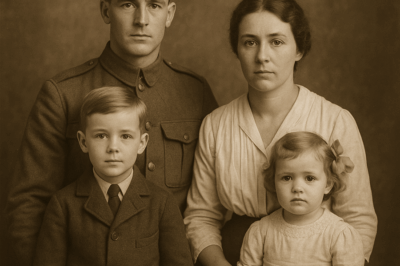 La última foto familiar en 1916… pero él jamás regresaría a casa