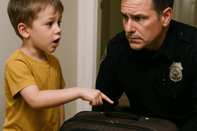 “Mamá, ella está durmiendo en la maleta”, dijo el niño a la policía