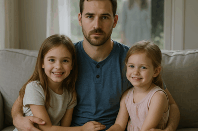 Viudo se fotografía con sus hijas… y algo aparece en la ventana