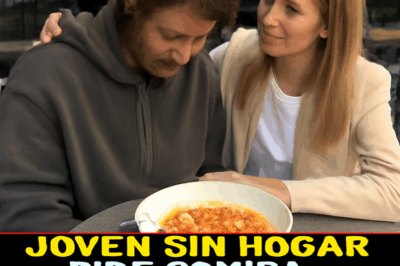 “¡Increíble! Joven sin hogar pide comida… ¡y la millonaria hace algo que cambia su vida para siempre! 😢🍽”