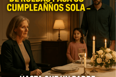 Billonaria en silla de ruedas pasa su cumpleaños sola… hasta que él llega