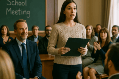 😱 “Millonario lleva a su asistente a la escuela… y ella deja a todos mudos con su acción”
