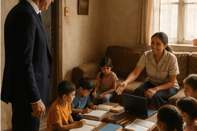 Millonario descubre impactante secreto en casa de su empleada