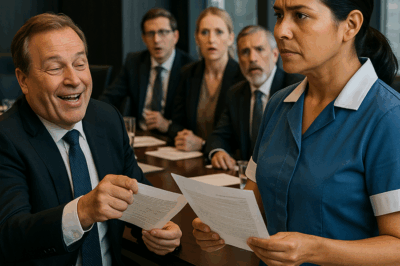 💥 “Millonario humilla a limpiadora… ¡pero ella lo calla con un secreto inesperado!”