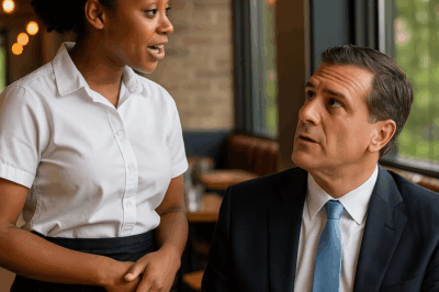 “Lo que parecía un simple servicio en un restaurante terminó en un momento impactante. Una camarera negra, con humildad y seguridad, sorprendió a un multimillonario hablándole en un francés fluido y perfecto. El hombre, acostumbrado a mirar por encima del hombro al personal, quedó en shock al descubrir que la mujer ocultaba un talento extraordinario que cambiaría por completo su percepción de ella.”
