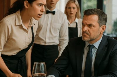 “Meseros en silencio ante millonario arrogante, novata lo reta”