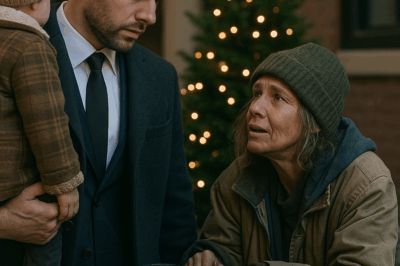 Millonario padre soltero vio a una indigente escarbando basura en Nochebuena… lo que dijo lo dejó helado