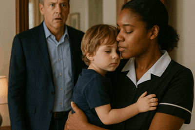 “El millonario llega a casa… y queda en shock al ver a la empleada con su hijo”