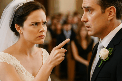 La novia, vestida de blanco y lista para caminar hacia el altar, escuchó por casualidad una conversación privada del novio que revelaba un secreto devastador. En lugar de cancelar la boda en silencio, decidió ejecutar una venganza inesperada frente a todos los invitados. Lo que hizo en plena ceremonia dejó a familiares y amigos en absoluto shock y cambió el rumbo de la celebración.