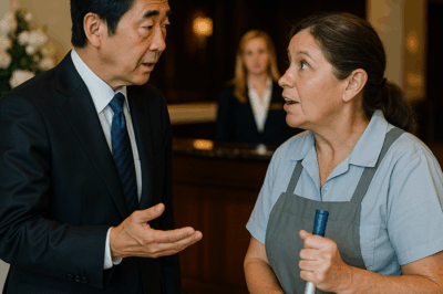 Millonario japonés confundió a todos… hasta que la limpiadora habló