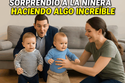 Los gemelos del millonario no caminaban ni una sola vez… hasta que él regresó a casa antes de lo previsto y sorprendió a la niñera haciendo algo increíble. Lo que vio lo dejó sin palabras. La reacción de los bebés, captada en video, conmovió a millones. ¿Milagro, truco o conexión emocional? La verdad detrás de esta escena está dando la vuelta al mundo.