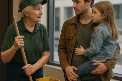 “Padre pobre ayuda a conserje y descubre un secreto que sacude al poder”