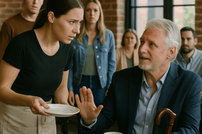 UNA CAMARERA POBRE ALIMENTABA CADA DÍA A UN MENDIGO LISIADO… HASTA QUE ÉL CONFESÓ: “SOY BILLONARIO” Y TODOS QUEDARON HELADOS