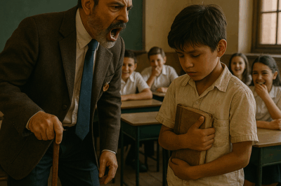 “¡Calla, analfabeto!”, gritó el profesor mientras el niño pobre