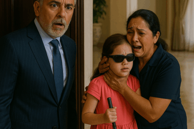 Millonario sorprende a su empleada protegiendo a su hija ciega… y lo que vio lo dejó sin palabras