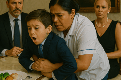 El hijo del millonario se ahogaba y solo la limpiadora supo qué hacer: lo salvó en 30 segundos